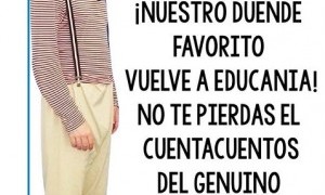 El cuentacuentos Duende Felipe en la Papelería La Técnica