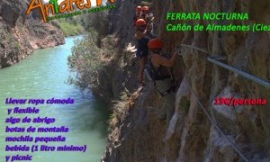 Ferrata nocturna por el cañon de Almadenes