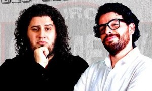 Jaime Caravaca y Javi Chou en el bar Kennedy