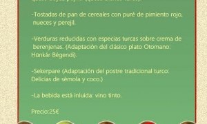 Noche turca Gourmet en la Hayat´s Chocolate Factory